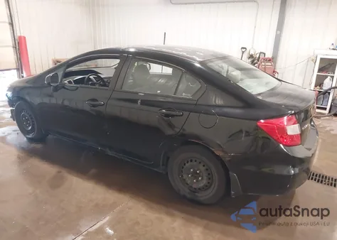 2012 Honda Civic Lx z USA, uszkodzony, nr VIN 2HGFB2F55CH566353